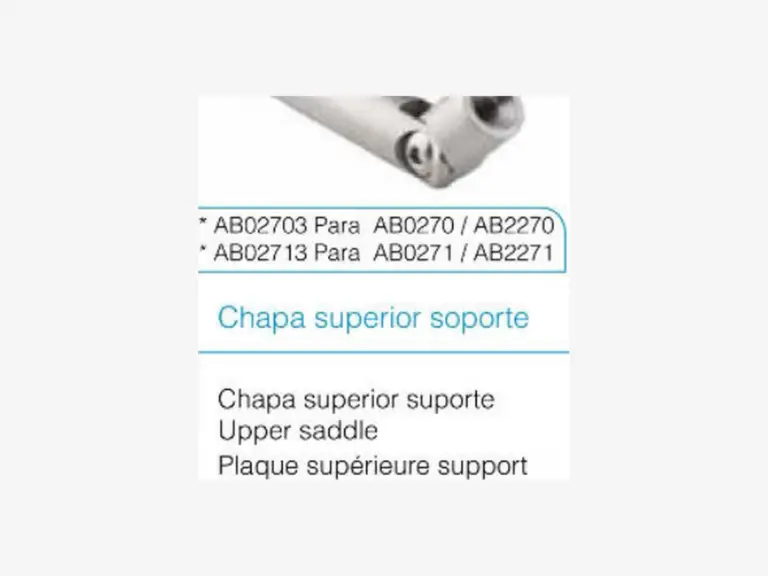 Chapa superior suporte