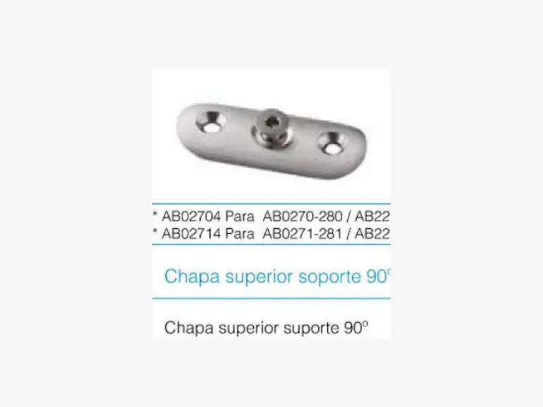 Chapa superior suporte 90°