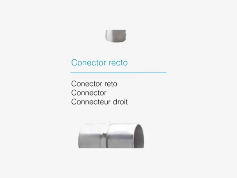 Conector reto