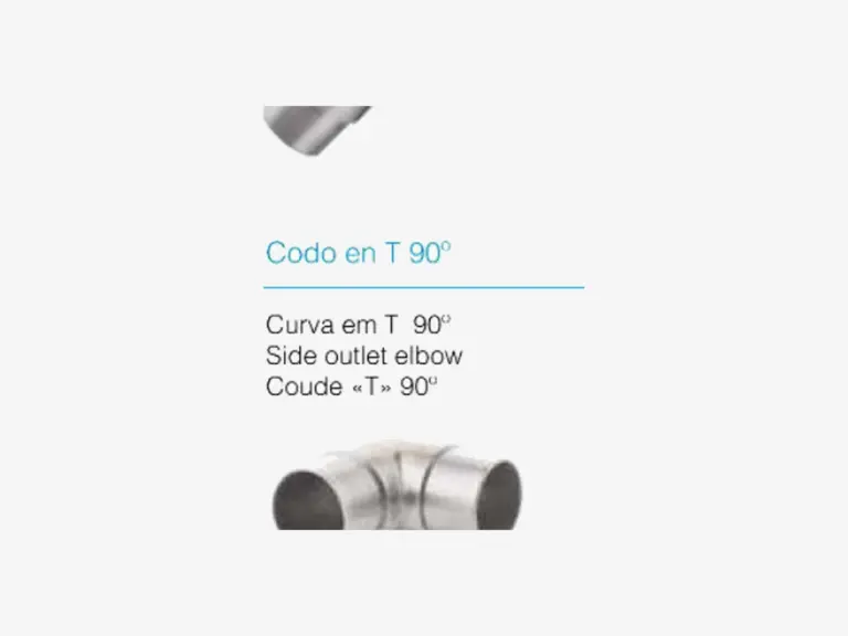 Cotovelo em T 90°