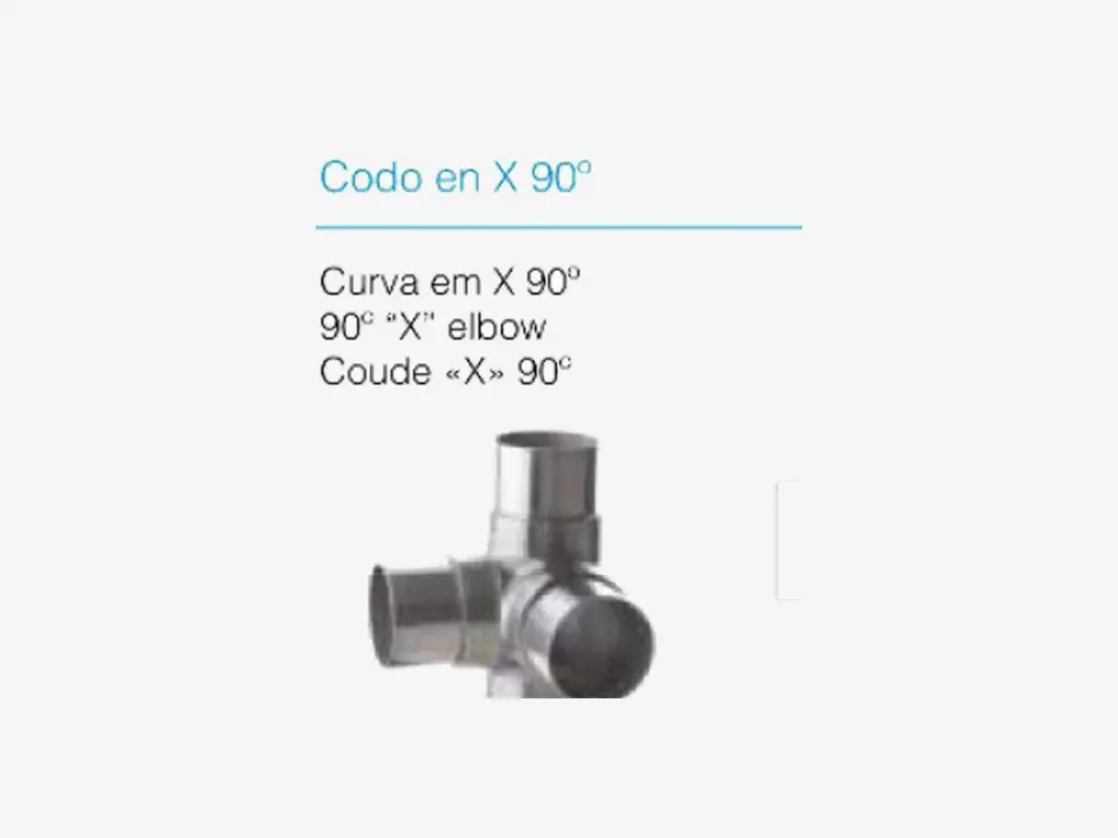 Cotovelo em X 90°
