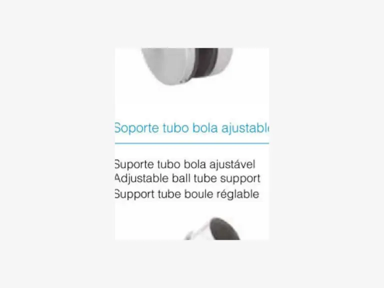 Suporte tubo bola ajustável