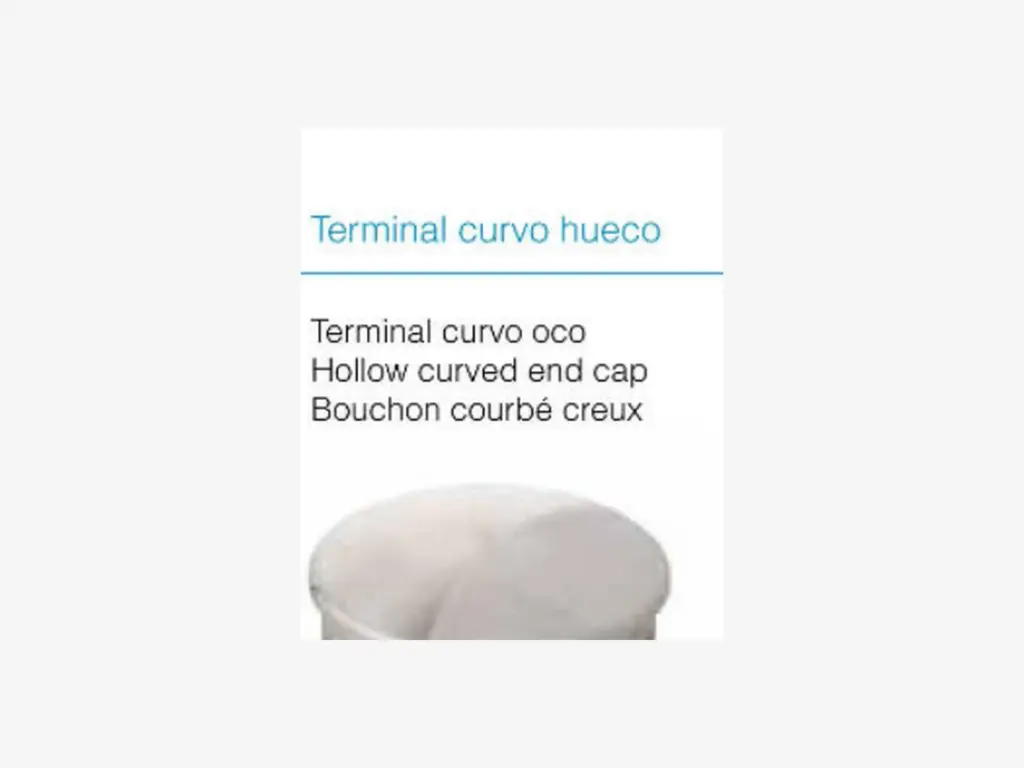 Terminal curvo oco