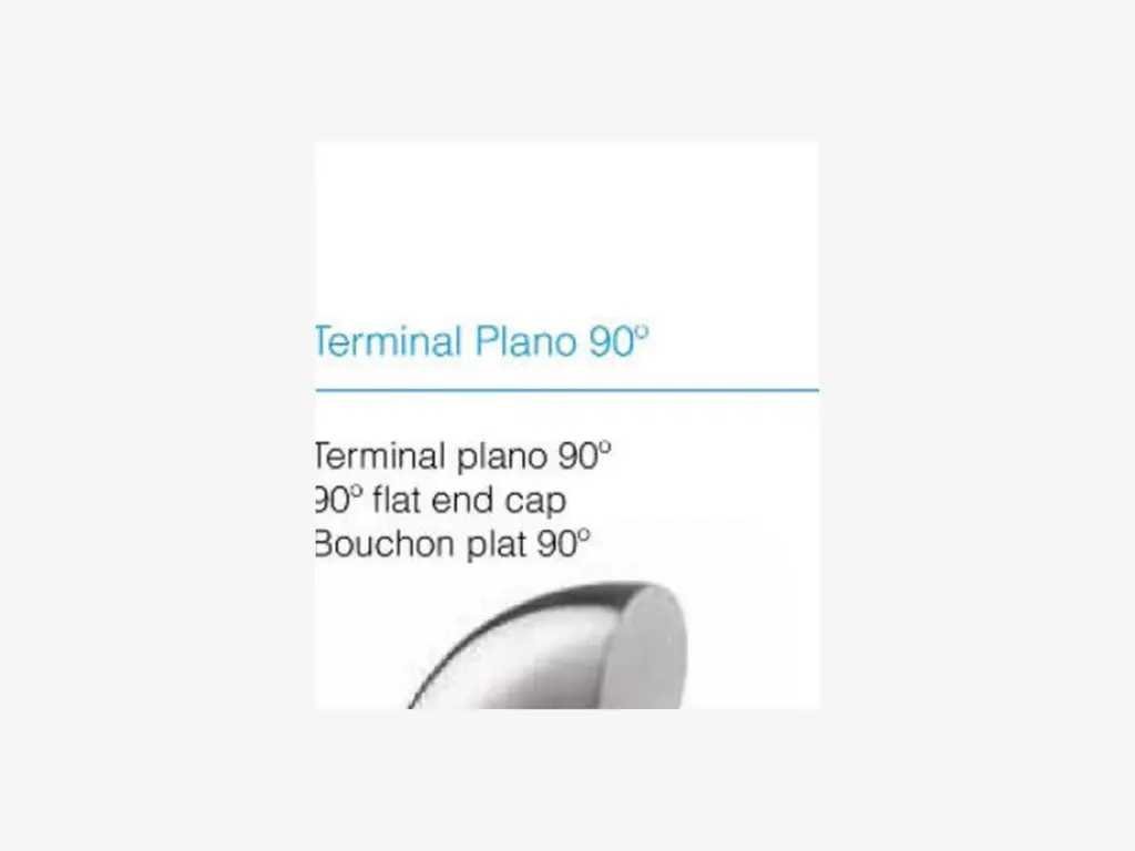 Terminal plano 90°