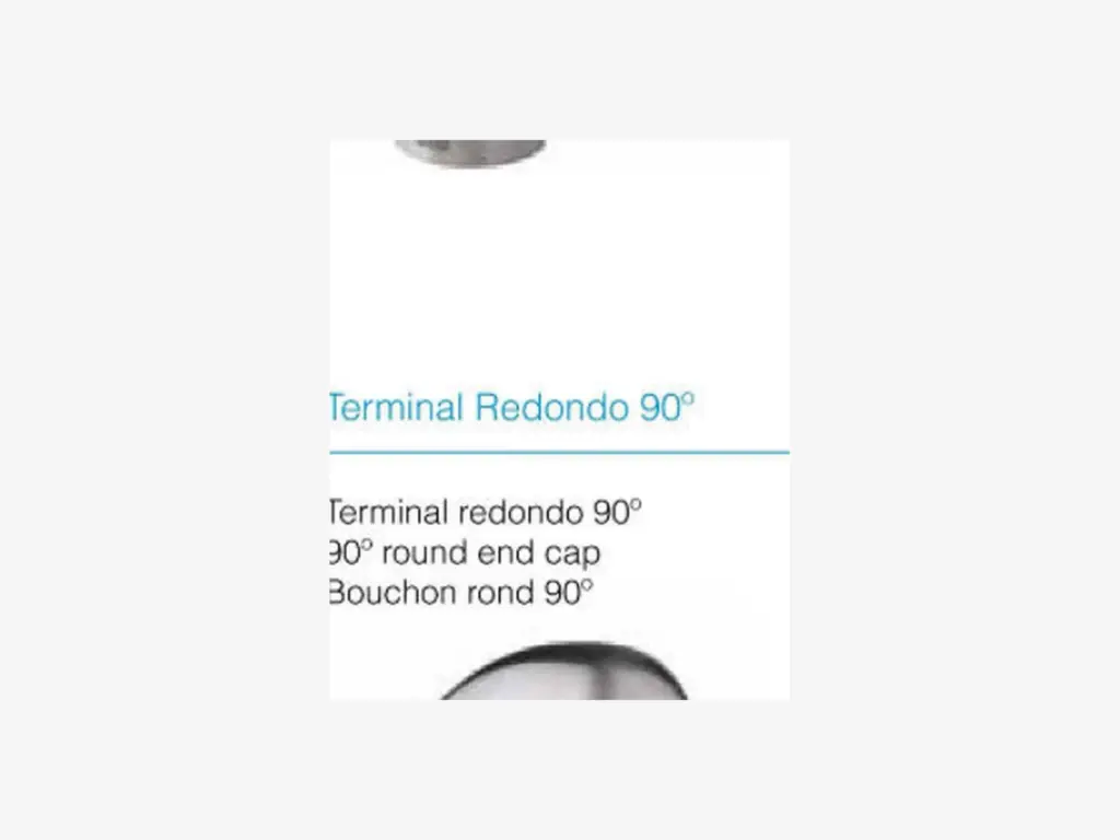 Terminal redondo 90°