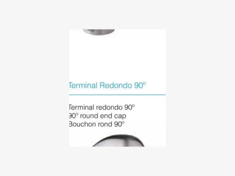 Terminal redondo 90°