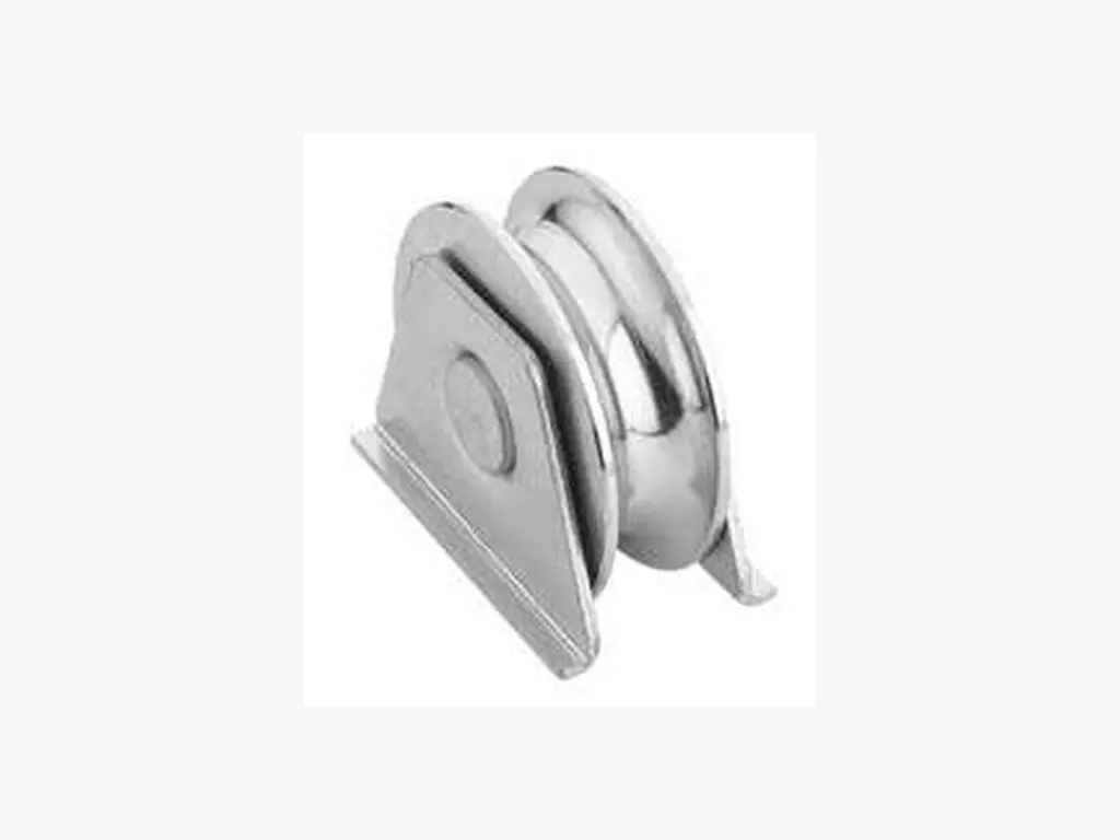Polia canal U 20 mm com suporte