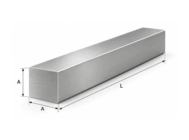 Varão aço inox quadrado