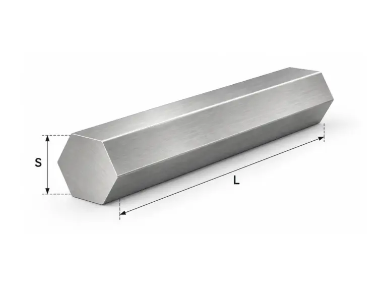 Varão aço inox sextavado